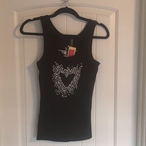 Twisted Heart Bling tank sz. S